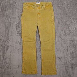 Paige jeans Colette Crop Flare women's 29 mustard gold